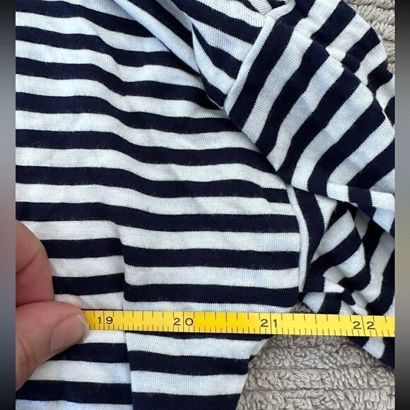 CAbi 5064 Boat Stripe Long Sleeve Asymmetrical Tunic Tee Size M - Picture 7 of 11